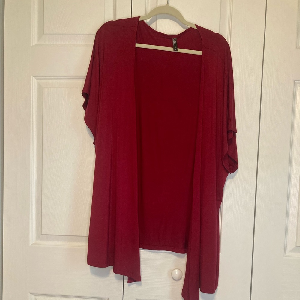 Johnny Cardigan Kimono Dark Red Size XL